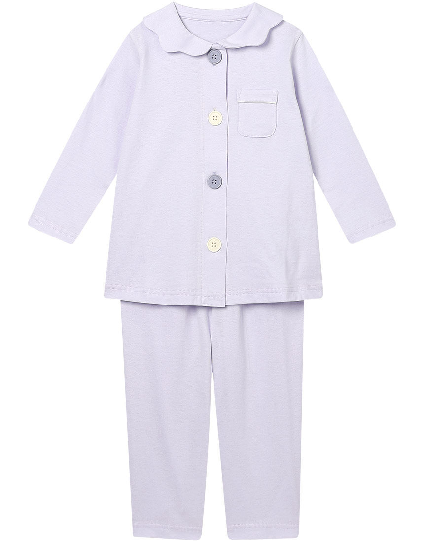 お子さまのボタン掛け練習にもおすすめ【環境配慮】 女児パジャマ お子さまのボタン掛け練習にもおすすめ【環境配慮】 女児パジャマ