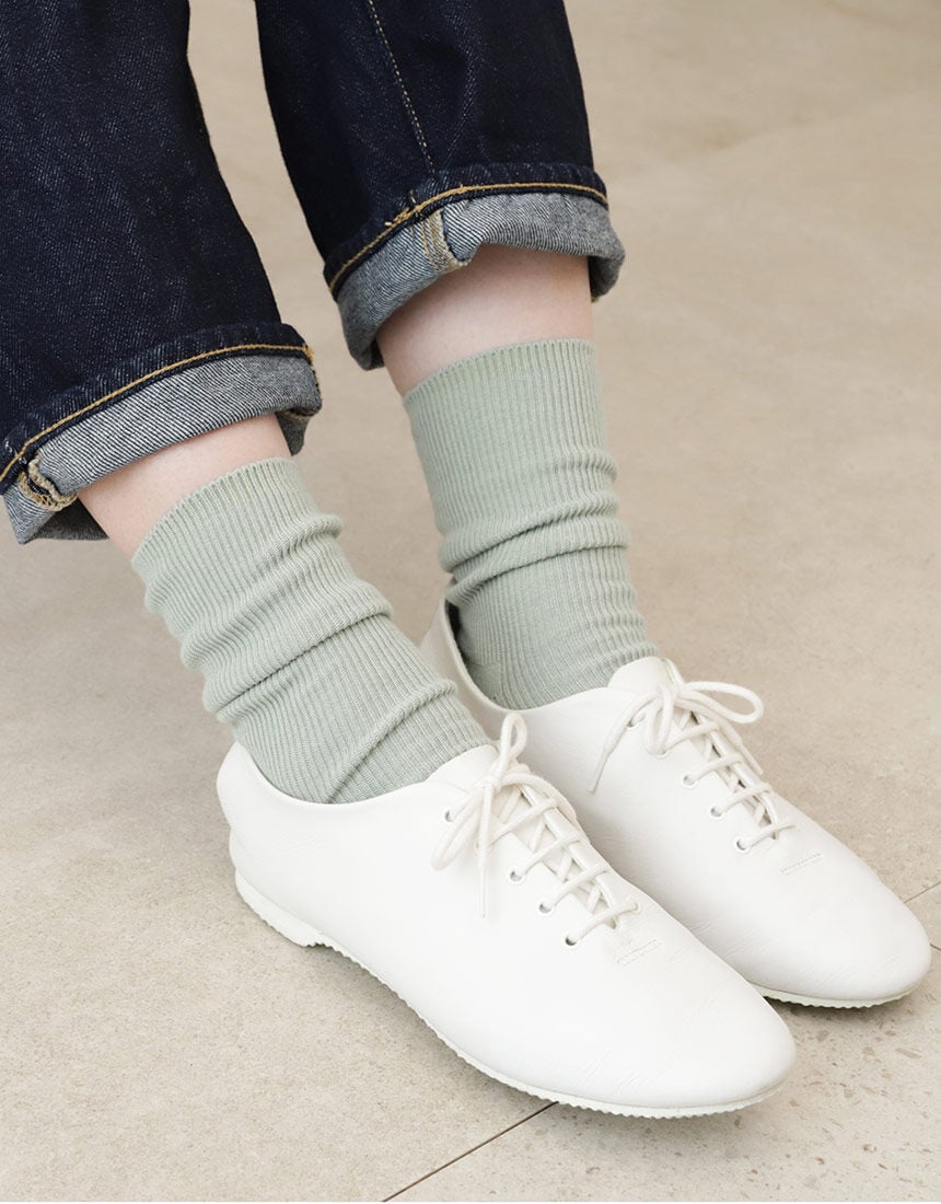 Tabio（タビオ） すっきり細見え1×1リブソックス ソックス UK4015