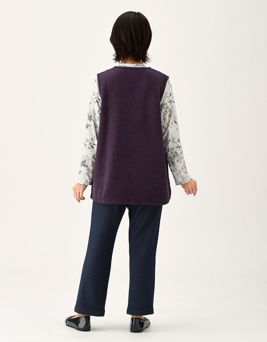 ワコール／らくラクパートナー 【綿混】吸湿発熱・肌側起毛カルソン