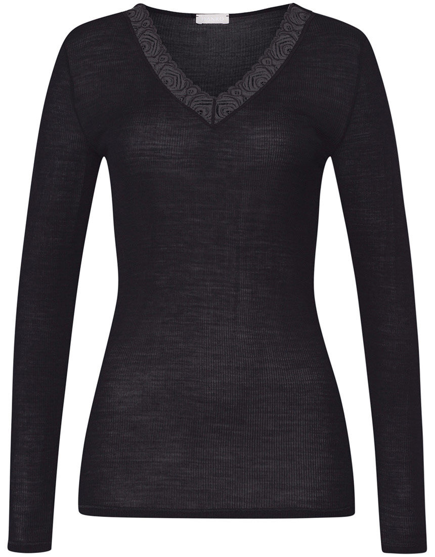 ハンロ 身生地ウール・シルク素材 トップス（長袖） UIH324｜ワコール