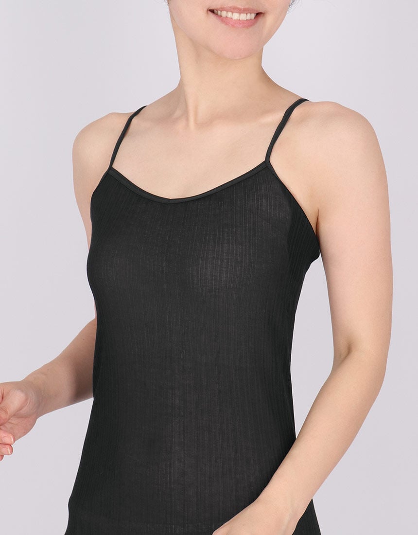 ワコール 【綿混 汗取りパッド】薄い、軽い、涼しい キャミソール