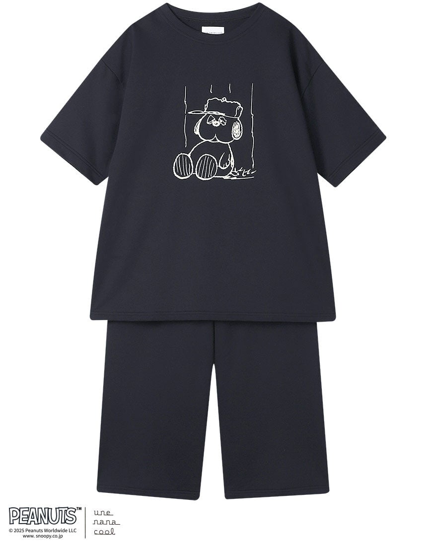 みかん様　anチノロング　ネイビー ウンナナクール 【綿100％】PEANUTS × une