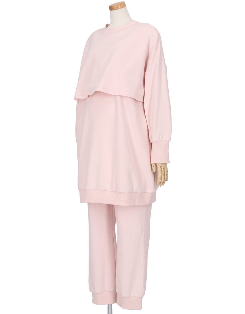 ワコール　ピンク　マタニティパジャマセット ワコール_マタニティ マタニティ／セットアップパジャマ マタニティ