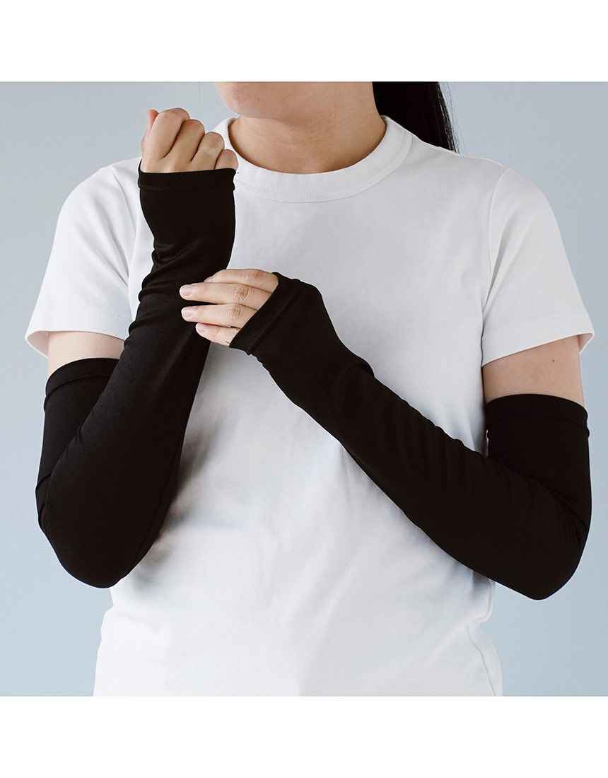 ワコール／ラブボディ 冷感シルク混UV対応アームカバー HIN537