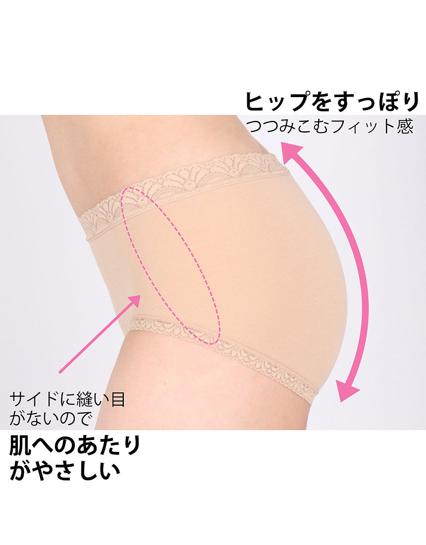 ワコール 【見た目スッキリ！きれいに整う】ふつう丈ディアヒップ