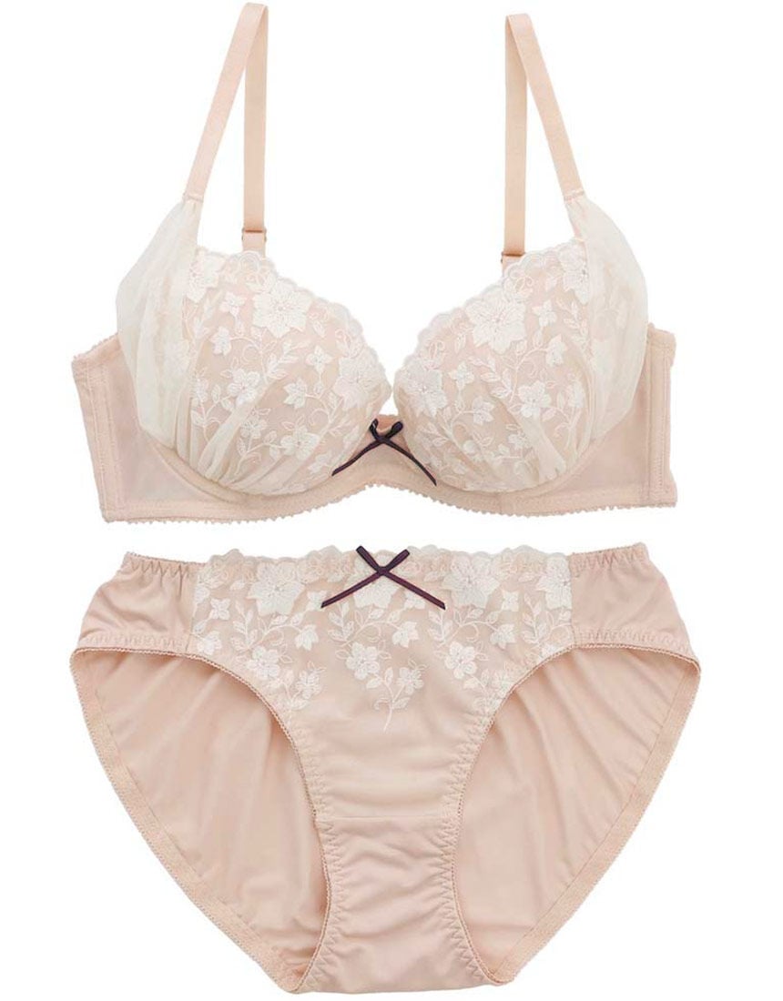 Lingè Noël ランジェノエル ボタニカルフルール ブラ＆ショーツセット