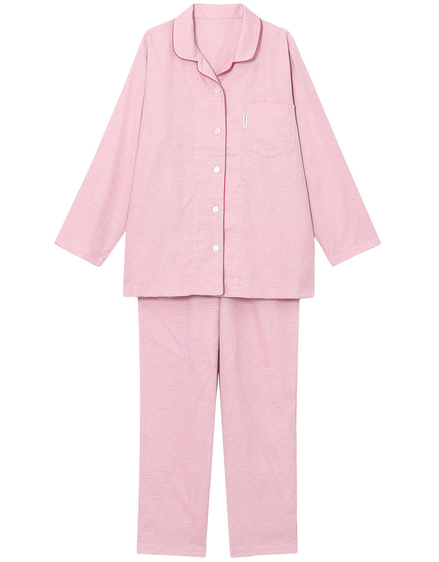 【綿100%】光沢感とハリ感が特徴の布帛素材を使用 パジャマ 【綿100%】光沢感とハリ感が特徴の布帛素材を使用 パジャマ