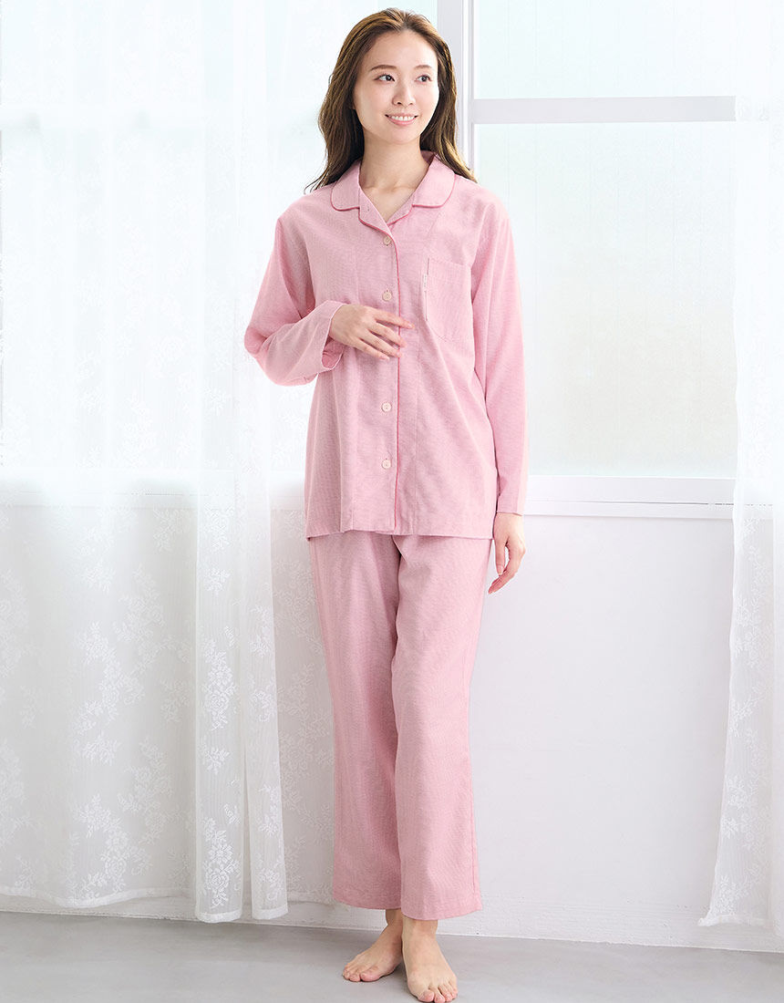 ワコール／睡眠科学 【綿100％】光沢感とハリ感が特徴の布帛素材を