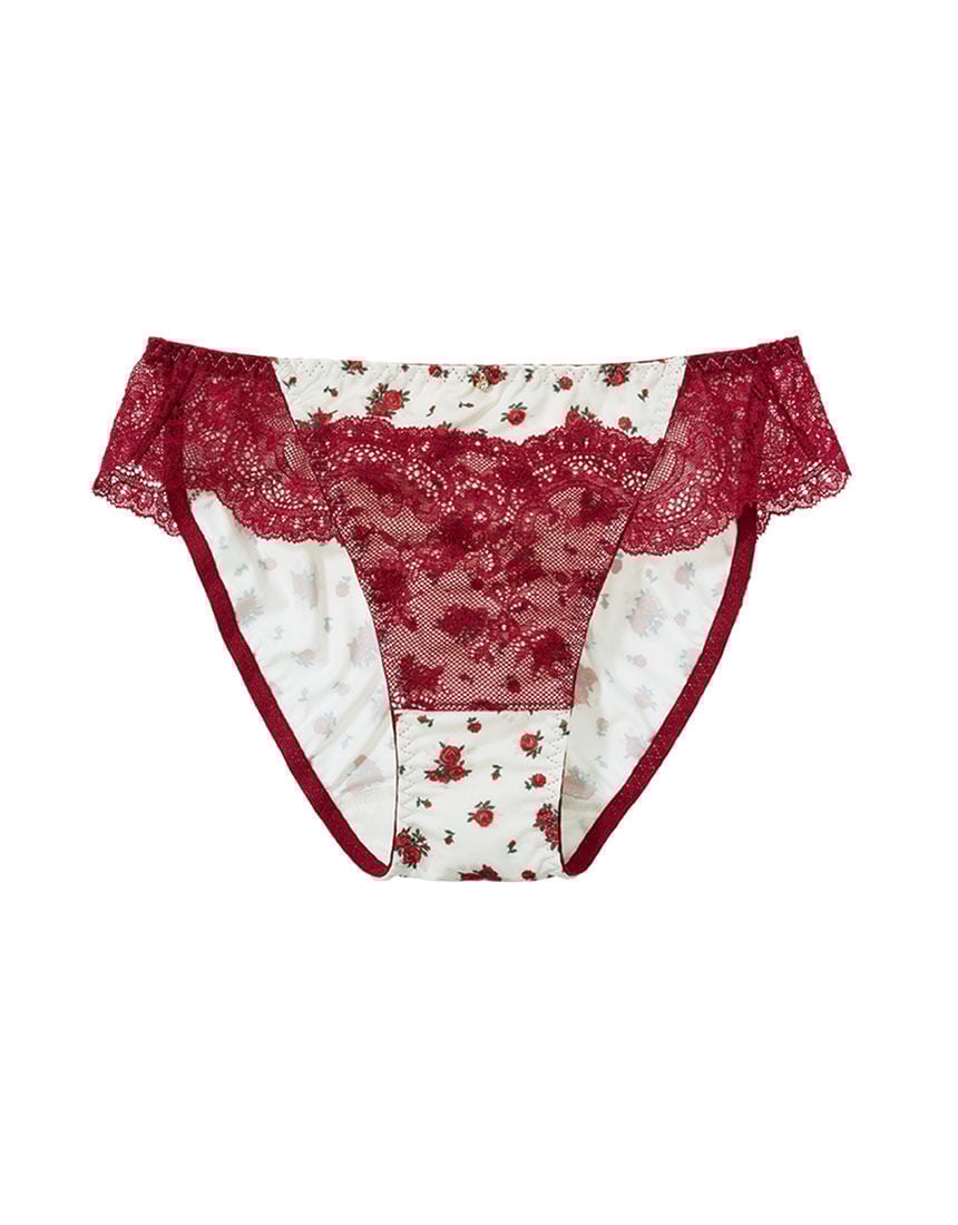 【プリント×レース】ストレッチ生地で伸びが良く、デイリー使いにうれしい。プリントレースショーツ ショーツ