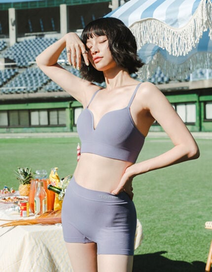 おしゃれなリブ素材