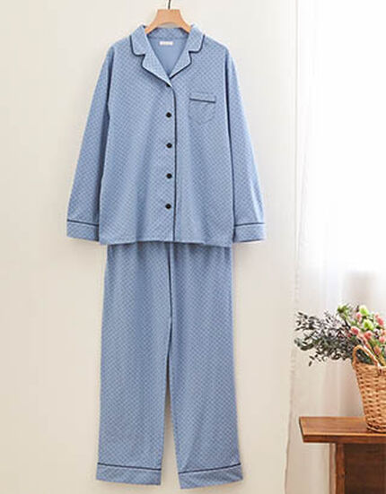 【本体綿100%】綿天竺プチドット