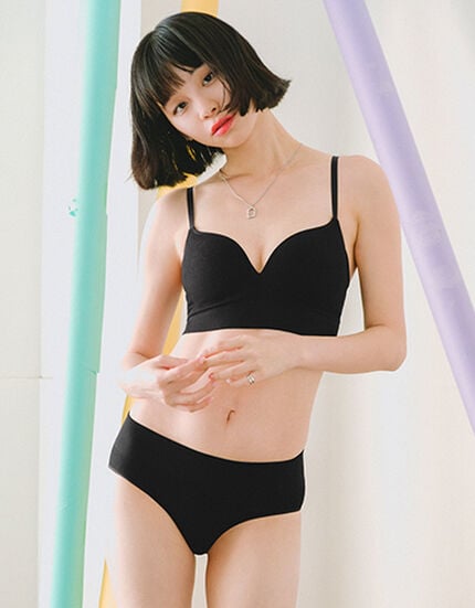 おしゃれなリブ素材
