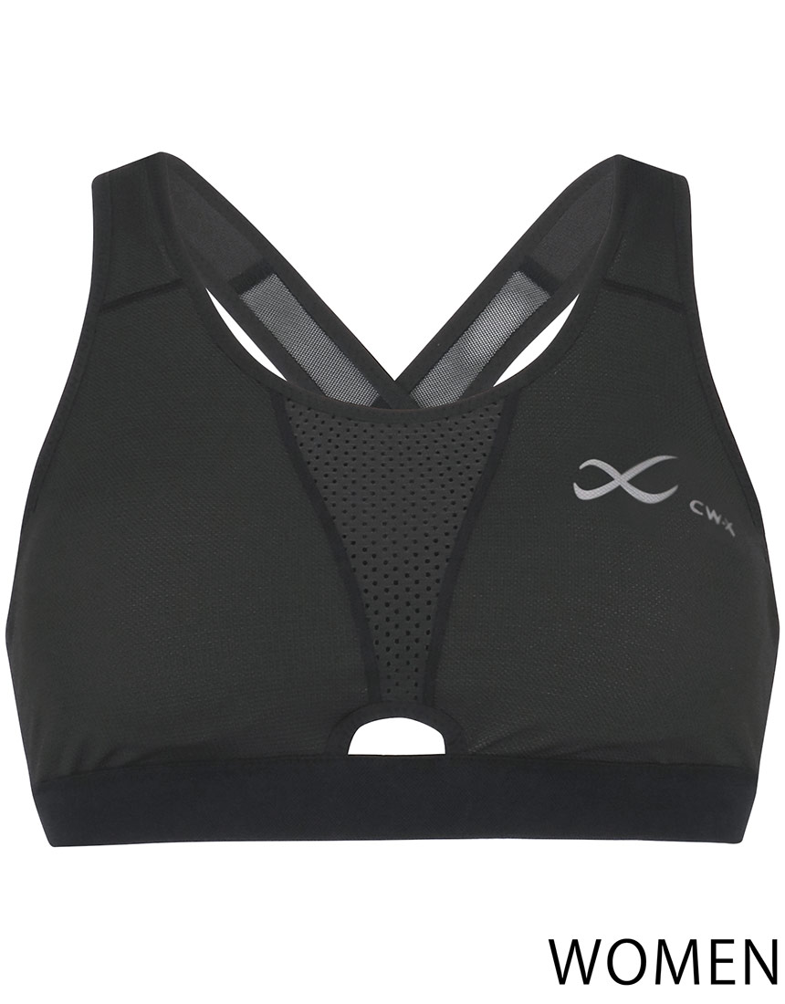 新品7920円ワコール M 胸元が見えすぎない CW-X スポーツブラ ショーツ CW－X 【スポーツゆれケアブラ】スポーツ時のゆれからバストを守る