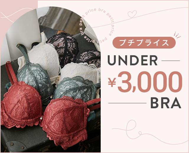 プチプライス UNDER ¥3,000 BRA
