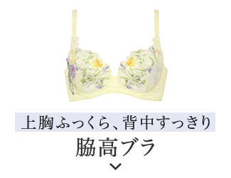 上胸ふっくら、脇すっきり 脇高ブラ