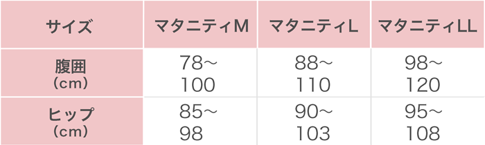 サイズ表