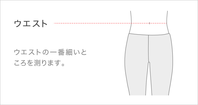 our wacoalアウターボトムサイズの測り方