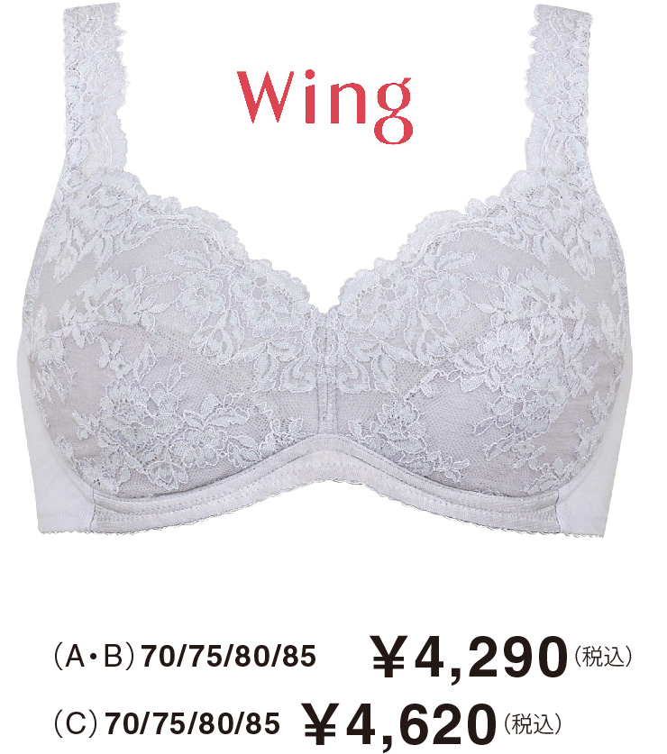 （A・B）70/75/80/85 ￥4,290（税込）（C）70/75/80/85 ￥4,620（税込）