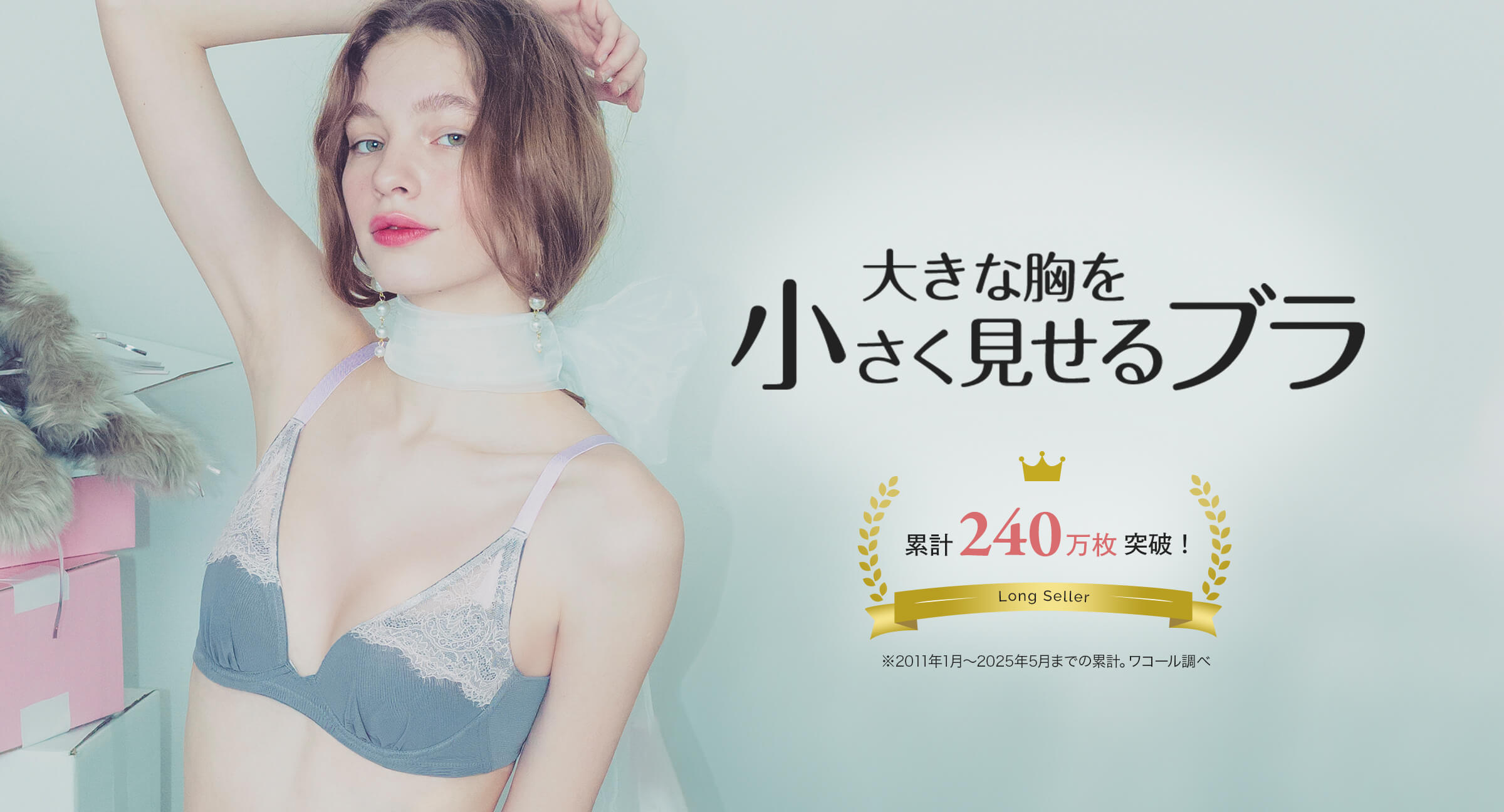 大きな胸を小さく見せるブラ