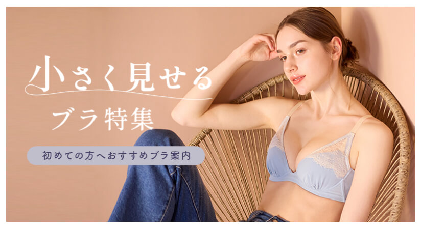 小さく見せるブラ特集