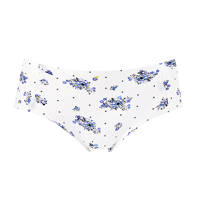小花ブーケ柄ショーツ ブルー