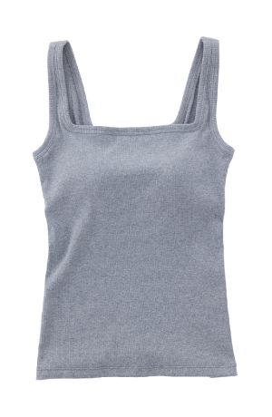 CUPIN COTTON RIBBED TANKTOP