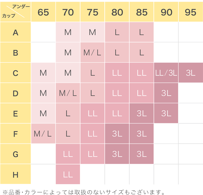 サイズ対応表