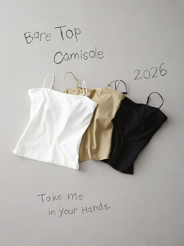 CUP IN BARE TOP CAMISOLE JCX154 モデル画像