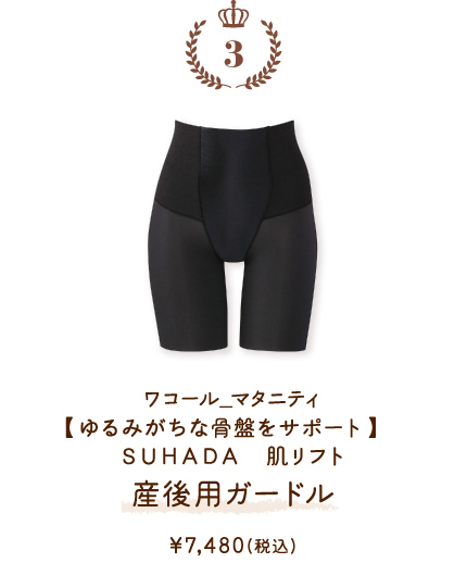 MGR171BL ワコール_マタニティ 【ゆるみがちな骨盤をサポート】 ＳＵＨＡＤＡ 肌リフト 産後用ガードル ￥7,480(税込)