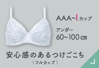 機能とサイズで選ぶブラ・安定感のあるつけごこち（フルカップ）
