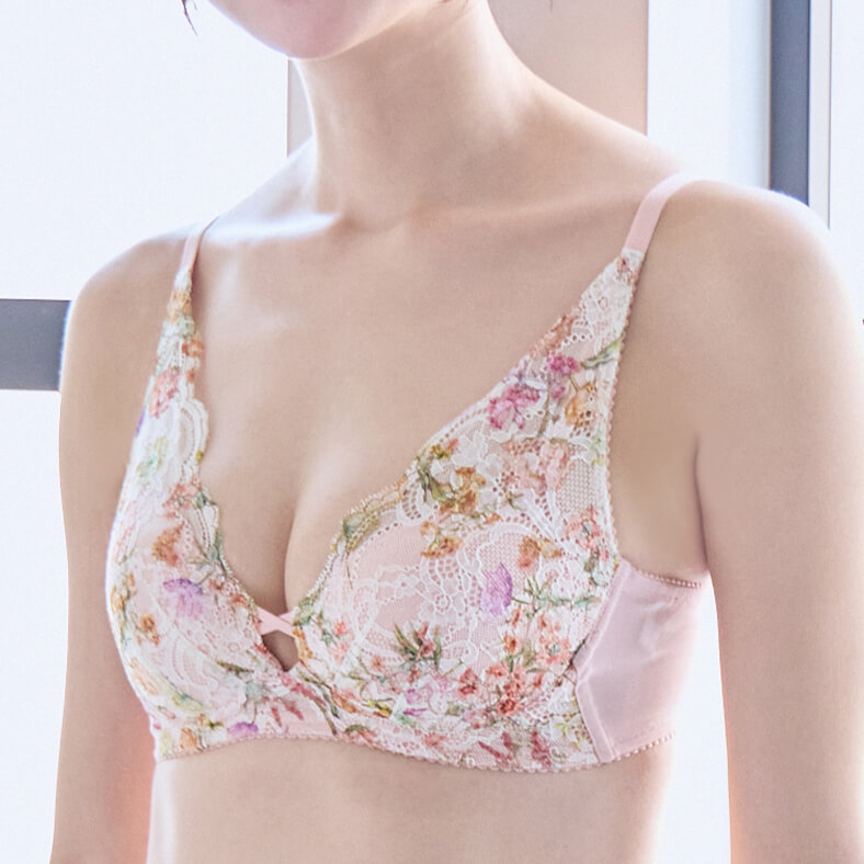 【ワコール】 重力ケアブラ レーシィノンワイヤー BXB194 PO