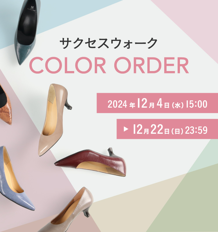 サクセスウォーク COLOR ORDER 2024年12月4日(水)15:00~12月22日(日)23:59