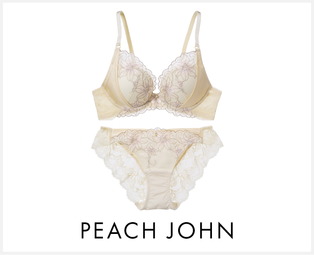 ブラ・ショーツペア特集：PEACH JOHN
