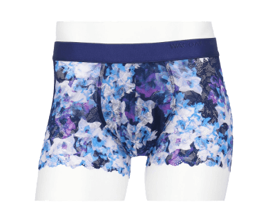 ワコールメン カラフルなレース素材でさらっと快適！通気性がよく、ムレを軽減！【レースボクサー】 WT3826 BU