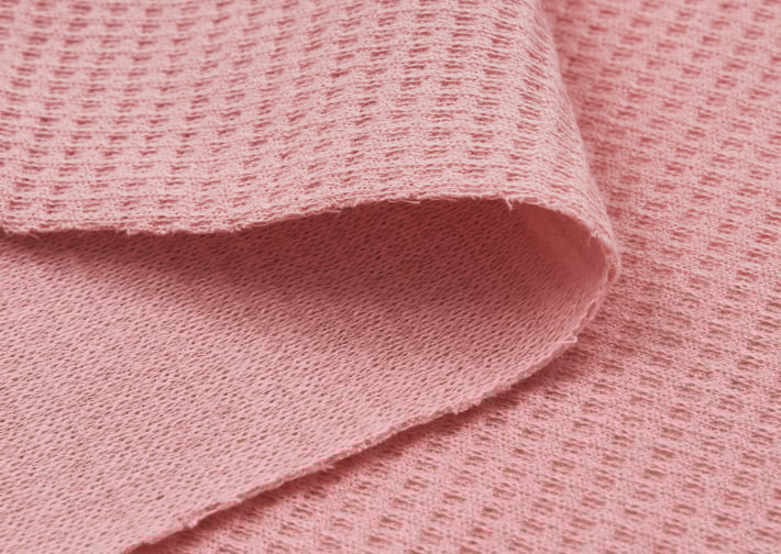 ワッフル調ダブルジャカード