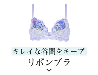 キレイな谷間をキープ リボンブラ
