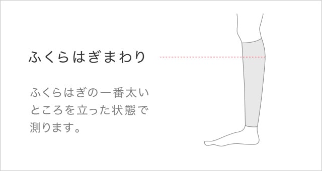 CW-Xカーフ サイズの測り方