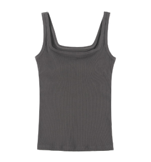 CUP IN COTTON RIB TANKTOP