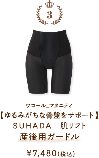 MGR171BL ワコール_マタニティ 【ゆるみがちな骨盤をサポート】 ＳＵＨＡＤＡ 肌リフト 産後用ガードル ￥7,480(税込)