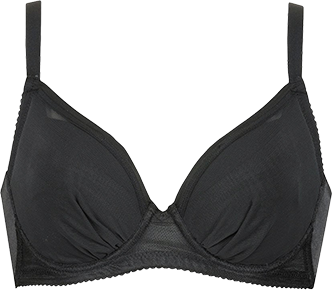 ワコール ウェブストア限定 小さく見せるブラ （シンプル） BRB452 BL