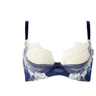 【ワコール】 リボンブラ 脇すっきり 3/4カップブラ BXB443 KO