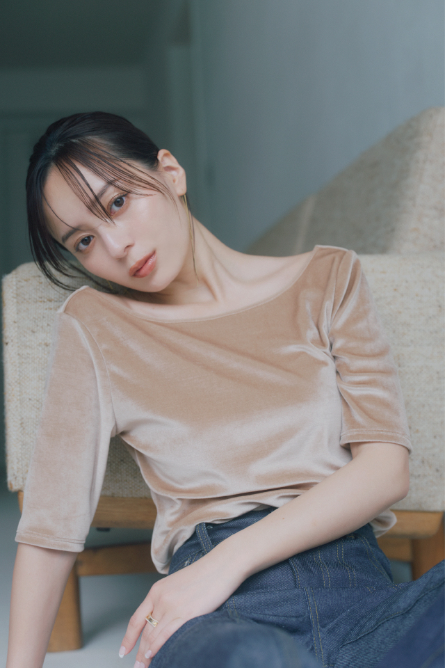 CUPIN VELOUR TOPS JCX350 モデル画像