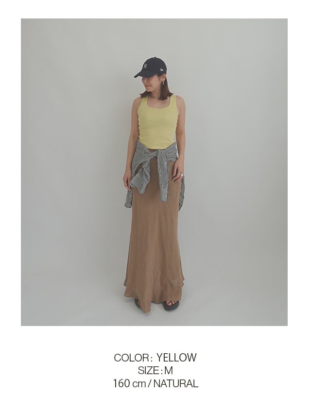 JCX262 COLOR YELLOW SIZE M 160cm NATURAL