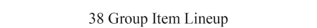 38G Lineup