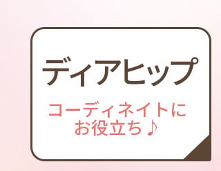 ディアヒップ　コーディネイトにお役立ち♪　