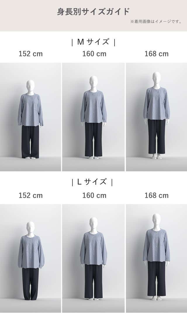 身長別サイズガイド
