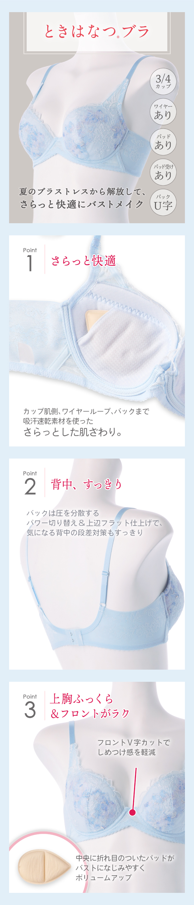 ときはなつブラ 機能説明