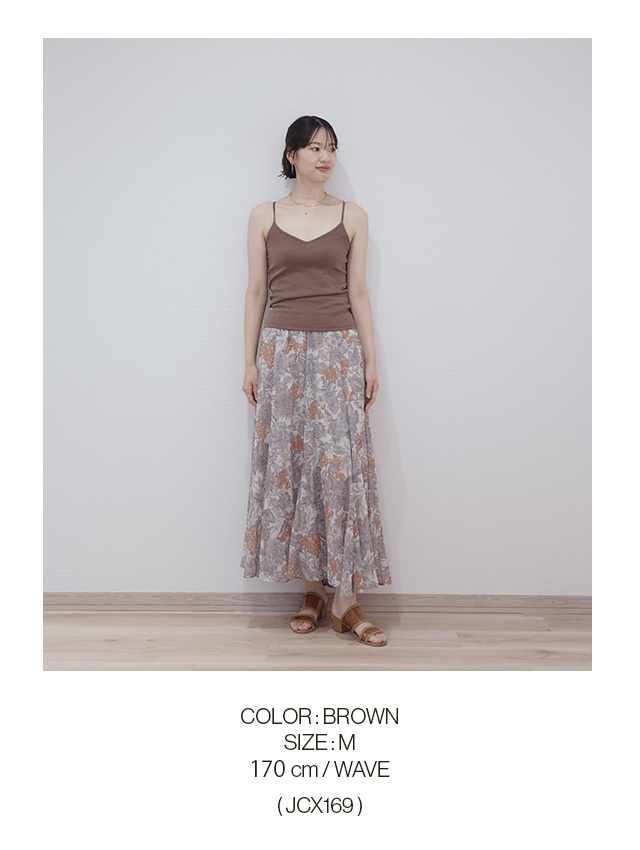 COLOR BROWN SIZE M 170cm / WAVE (JCX169)
