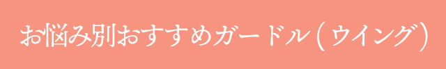 お悩み別おすすめガートル（ウィング）