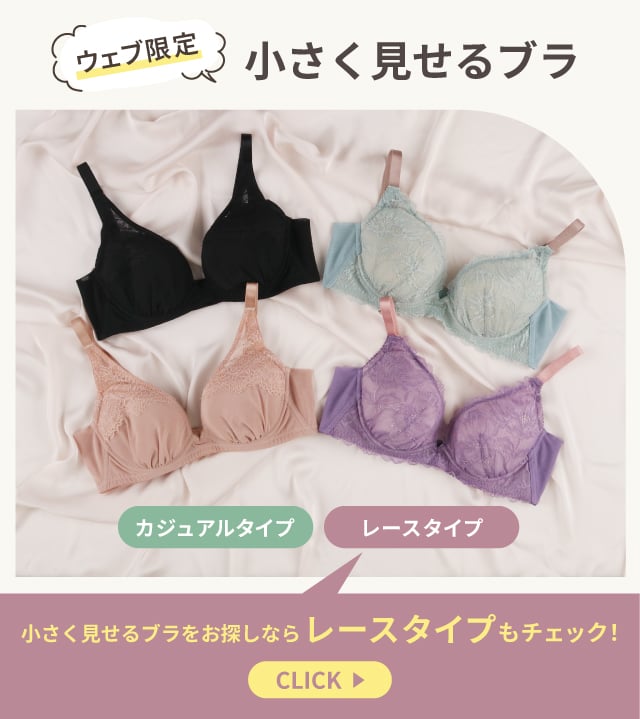 ウェブ限定　小さく見せるブラ